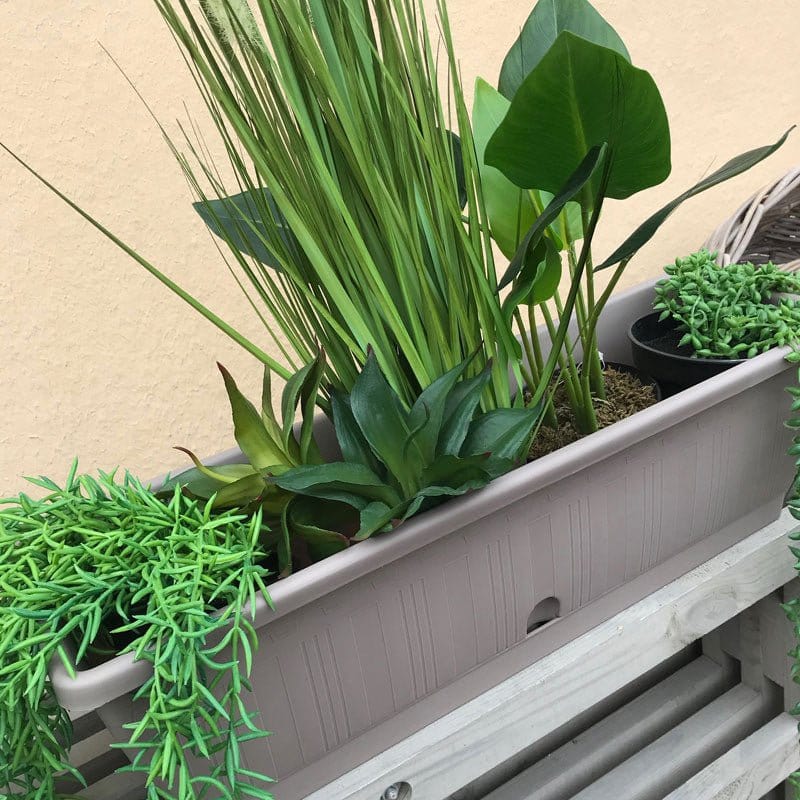 Terraflor altankasse, brun 60 cm - Blomsterverden